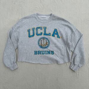UCLA Bruins Sweatshirt Abercrombie & Fitch x Reserve Blue 84 Gray Crop Fleece XS